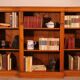 bibliothèque ouverte en chêne claire-19° siècle