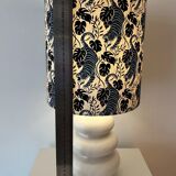 Wireless balcony lamp - unique recycled piece with tiger lampshade