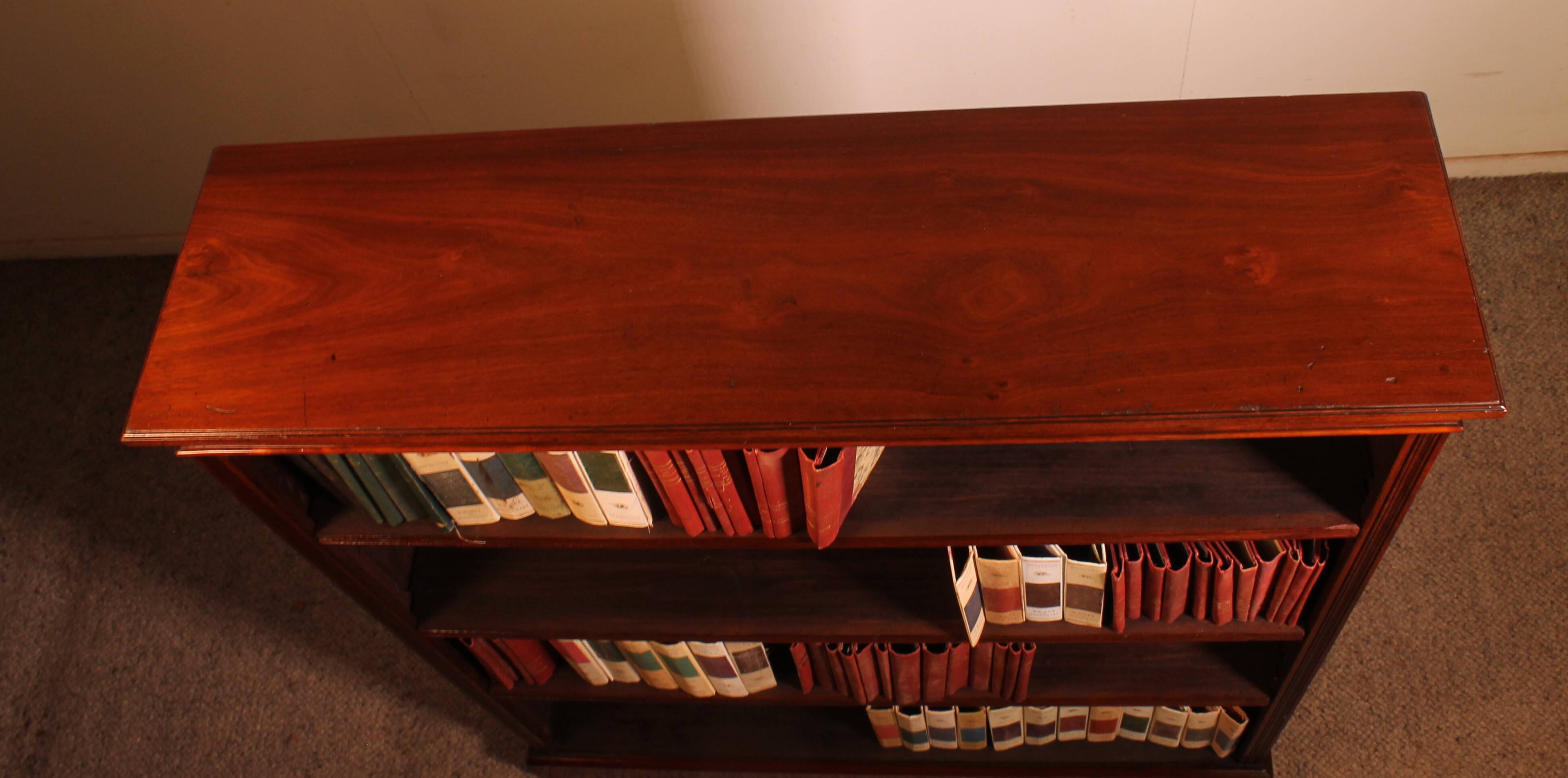 open mahogany library - 19th century