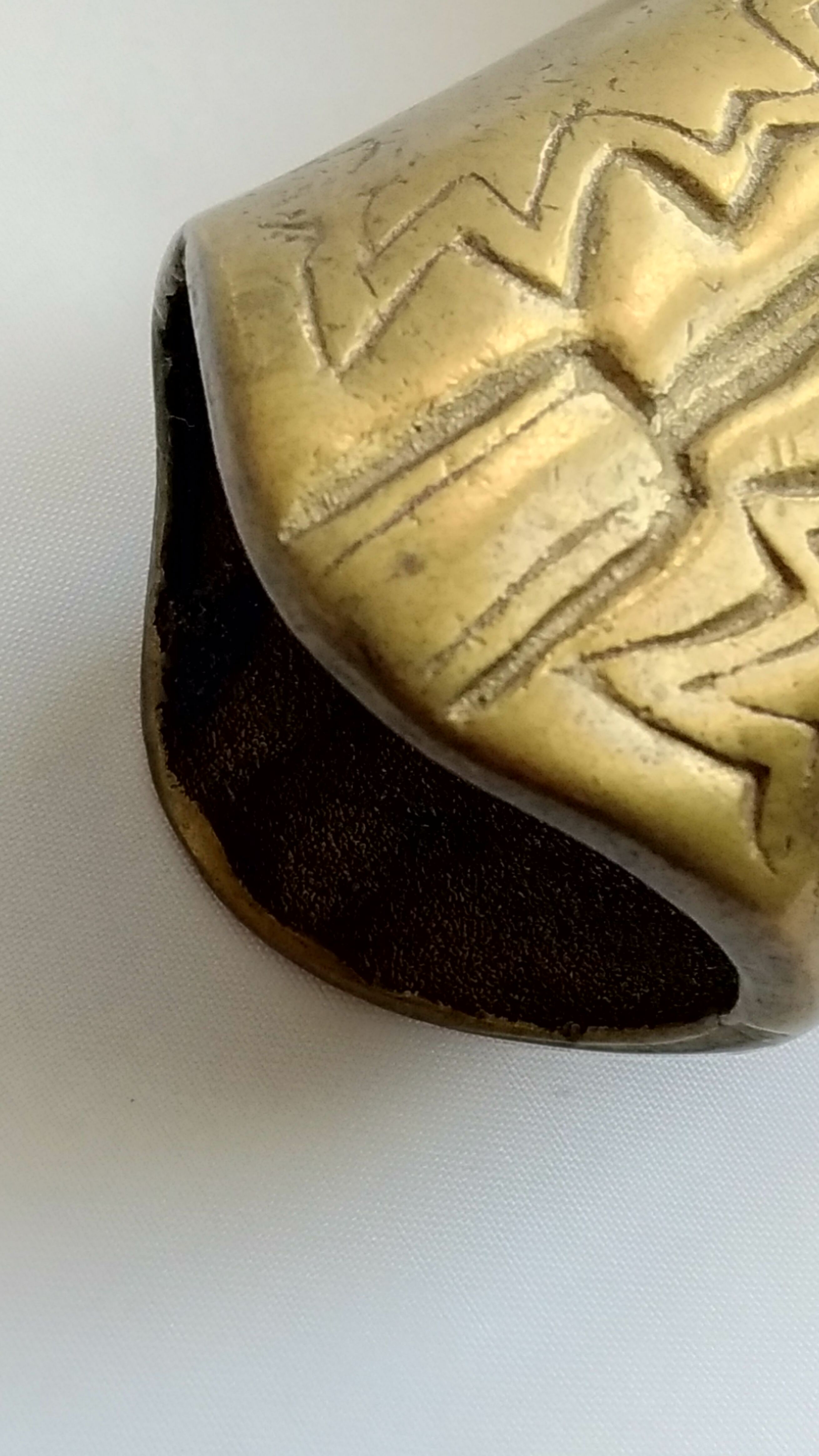 Vintage Santiag gilded bronze pencil pot