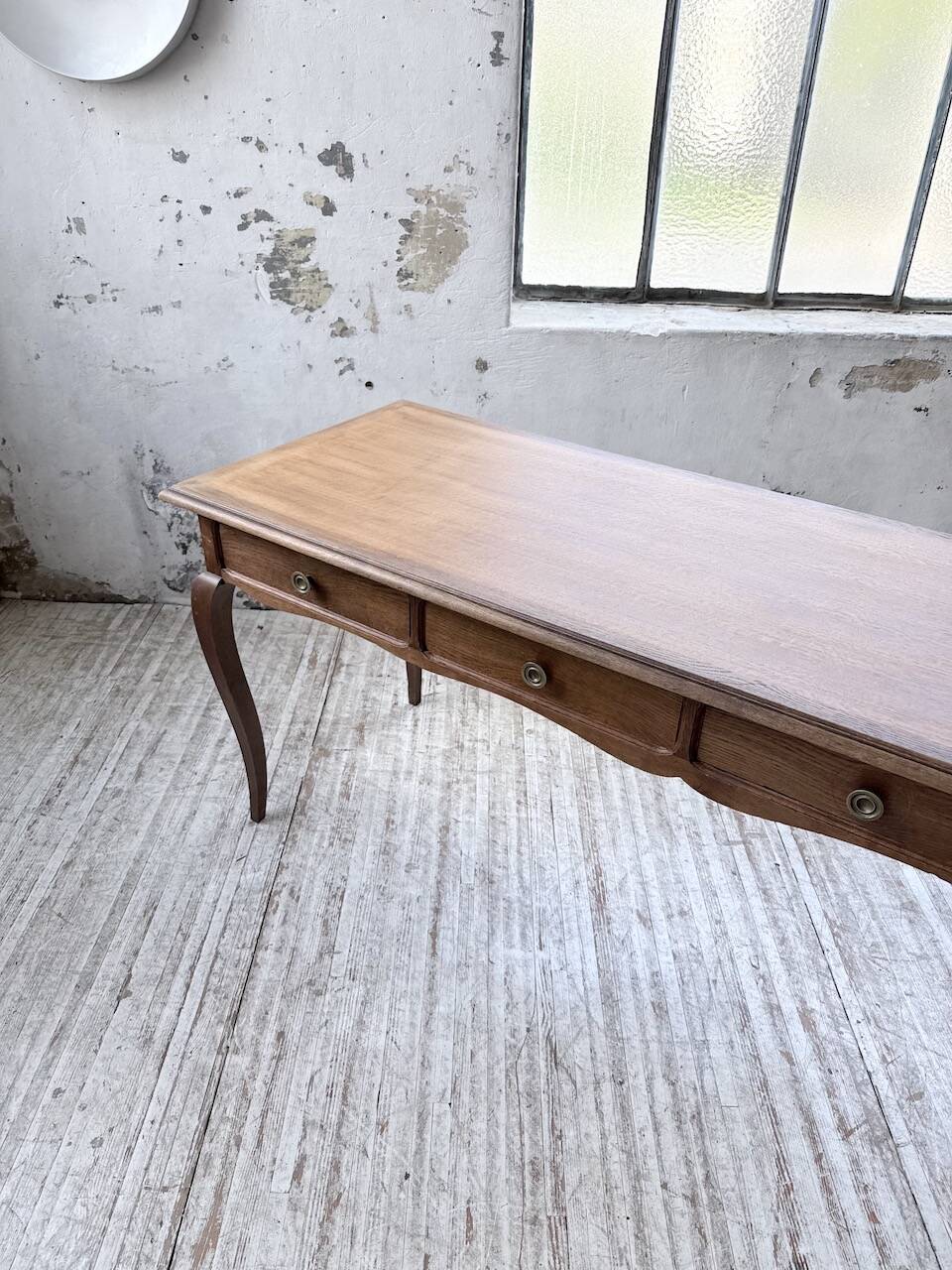 Console bureau en chêne 1960
