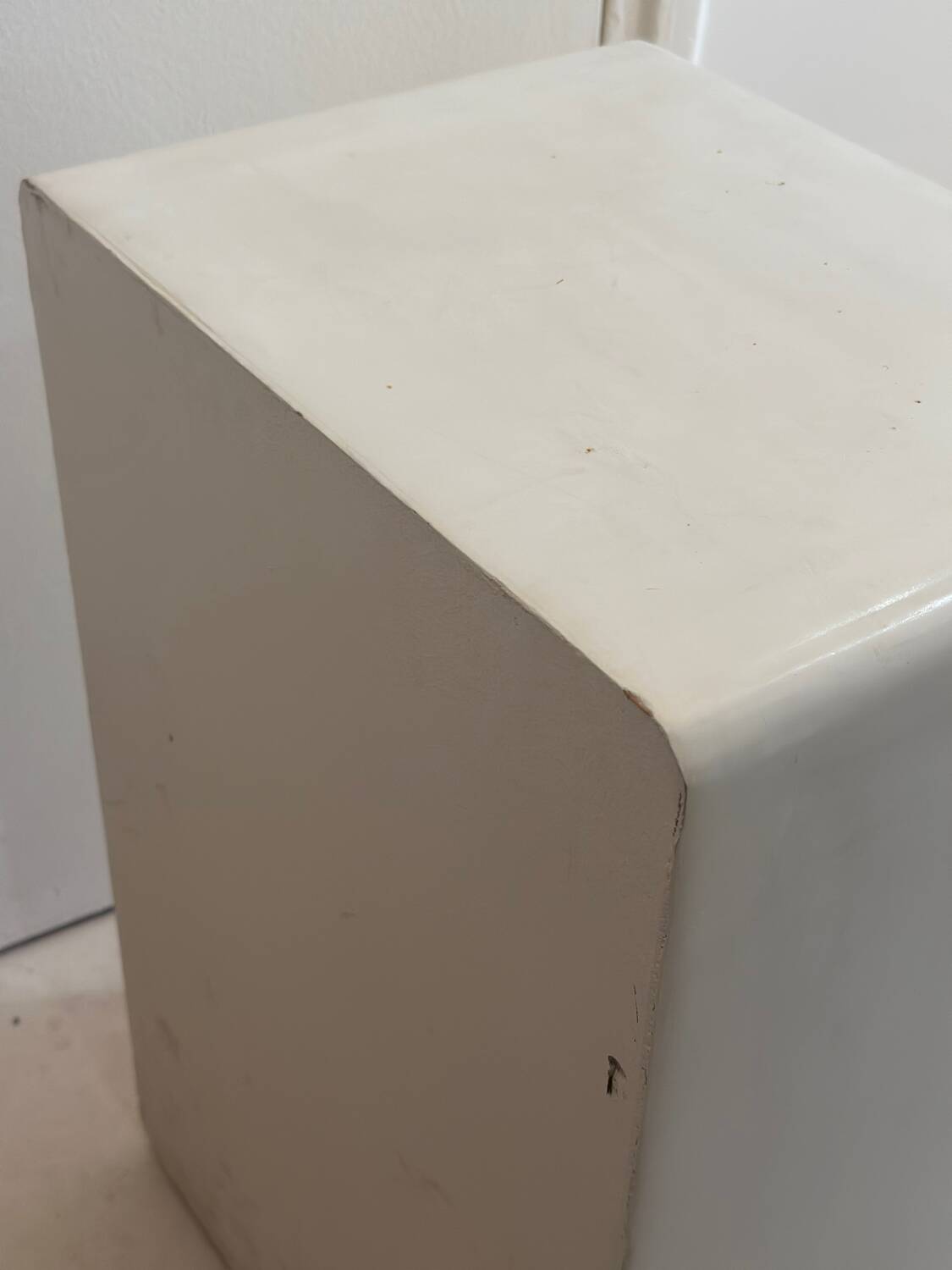 Mykonos Bali style bedside or niche side table in polished concrete
