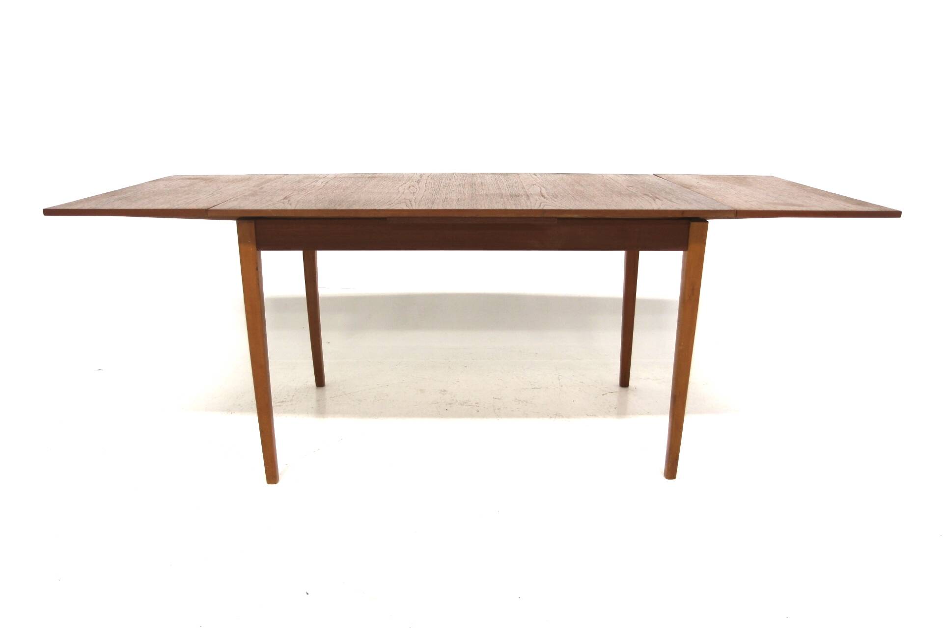 Teak “portfolio” dining room table, Sweden, 1960s