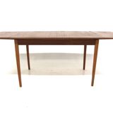 Teak “portfolio” dining room table, Sweden, 1960s