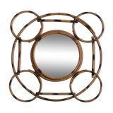 Miroir en rotin 39x39cm