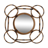 Rattan mirror 39x39cm