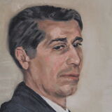 Oil on canvas portrait