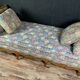 Bench Louis XV shaped boat in fruit wood