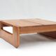 Table basse en orme par la Maison Regain, 1960