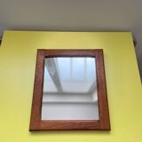 Vintage Scandinavian teak mirror