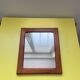 Vintage Scandinavian teak mirror