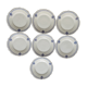 Set of 7 Muller Selb dessert plates