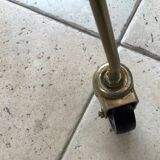 Coffee table with vinyl magazine holder 1960s