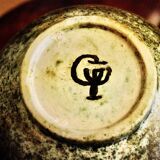 Vintage ceramic covered vase 1950