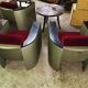 Set f 2 vintage club chairs and table