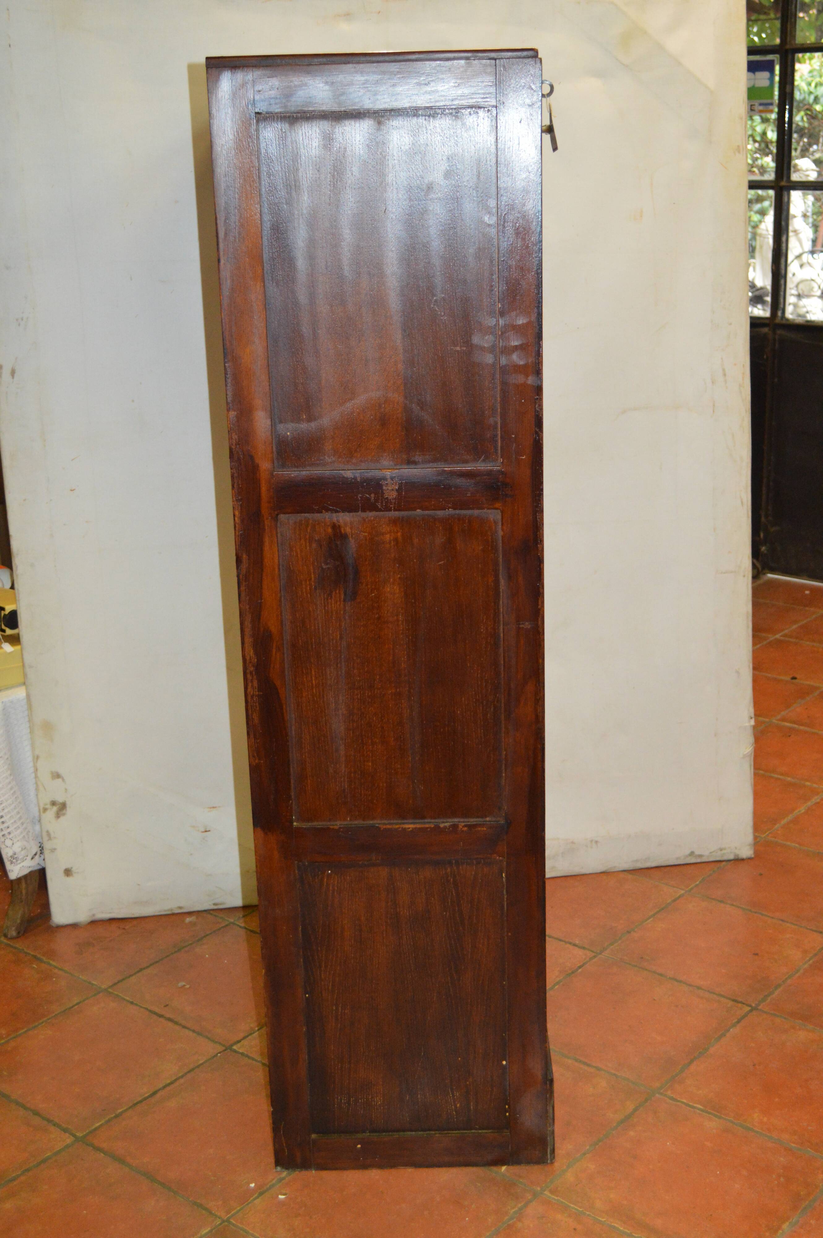 Oak double curtain binder