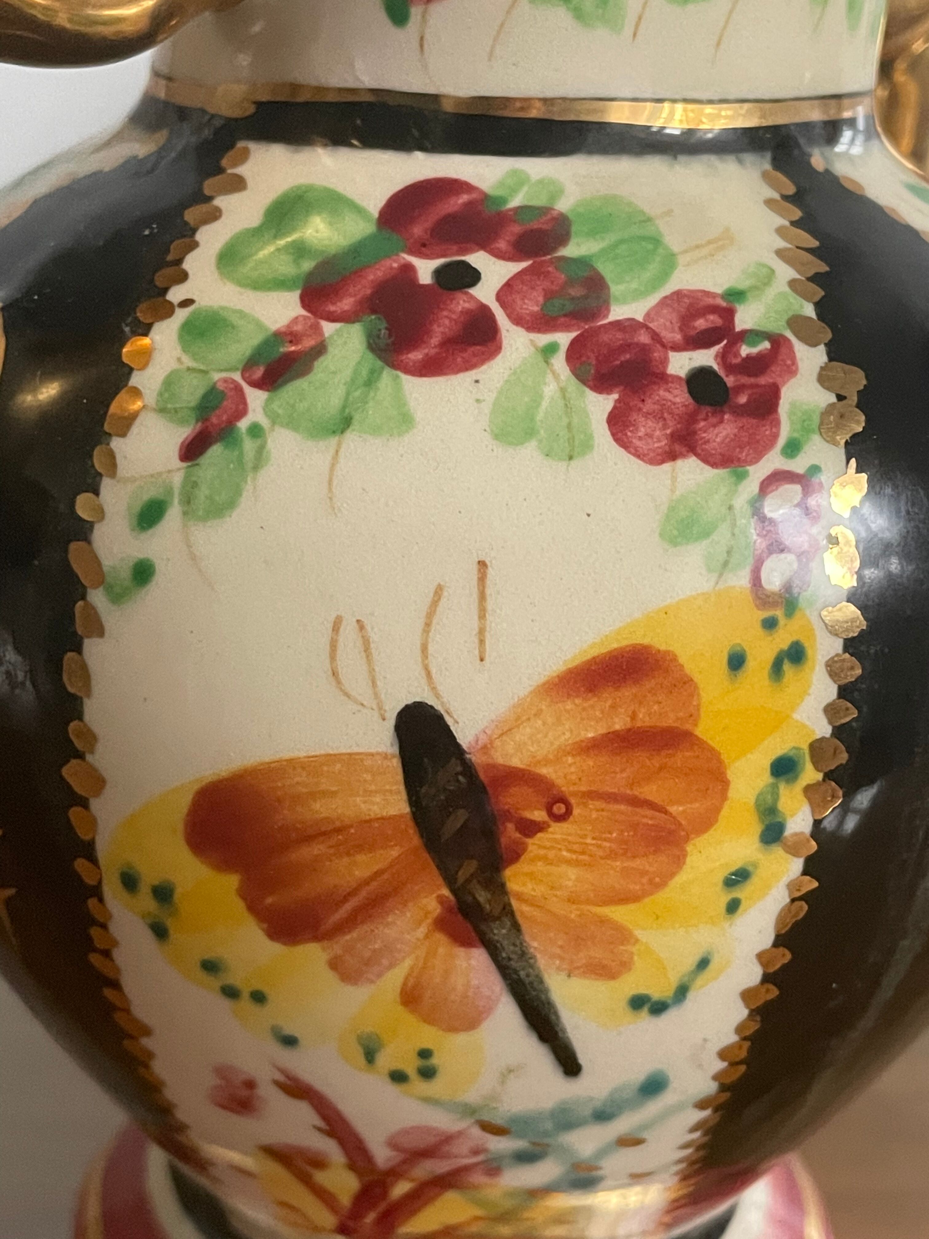 Pair of Saint Ghislain vases made in Belgium