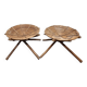 Tabourets en rotin africains vintage, années 190