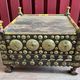 Pakistan, Punjab region. Old small tea table with traditional décor