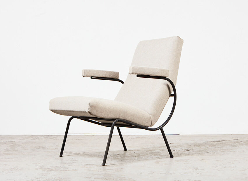 Rare Lounge Chair Model 323 by W.H. Gispen for Kembo 1956
