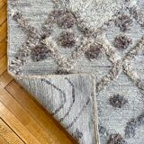 Grey berber carpet - 200 x 138 cm