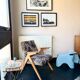 Mottled yellow Bunny chair