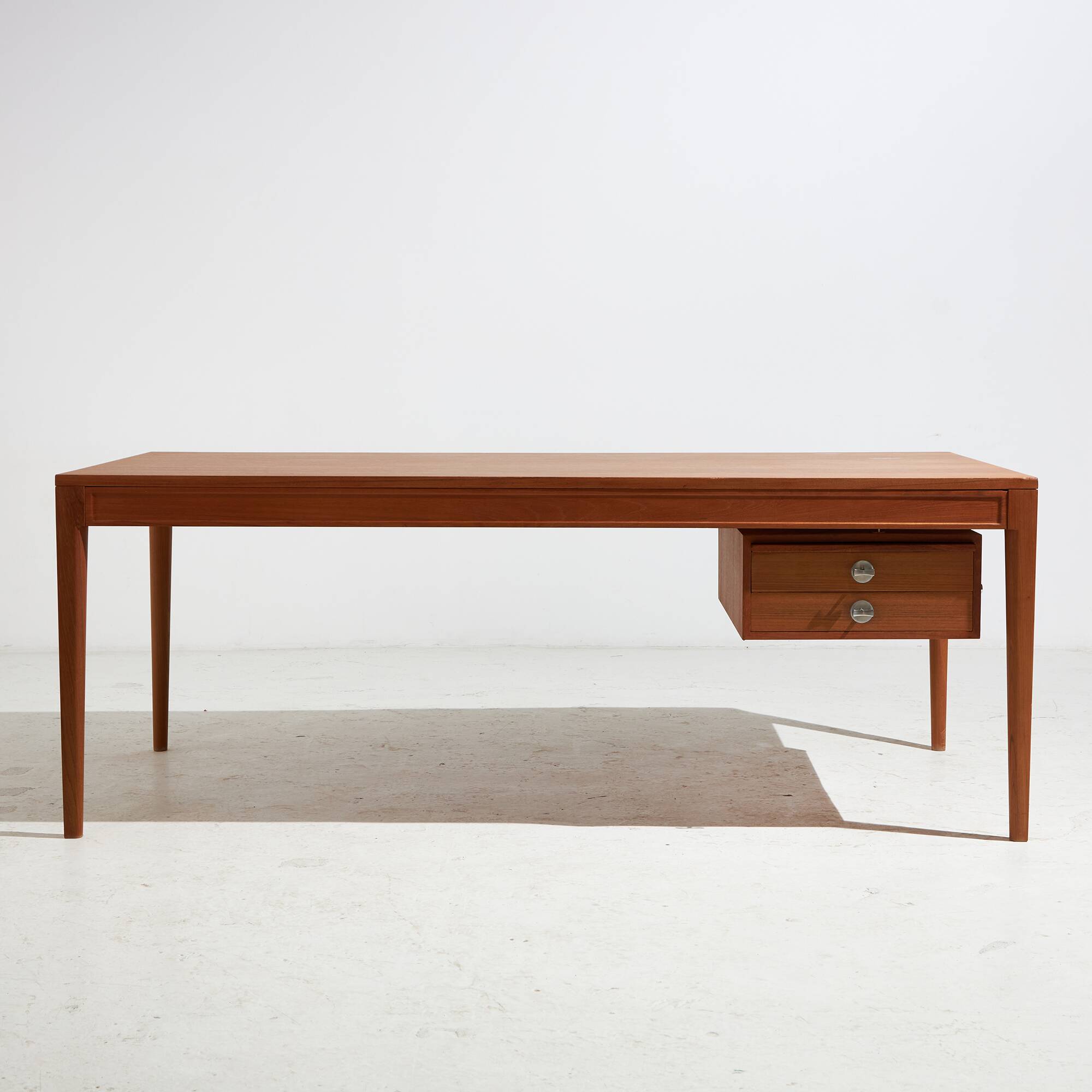 Restored Teak ‘Diplomat’ desk by Finn Juhl for France & Søn, 1950s (MK9758)