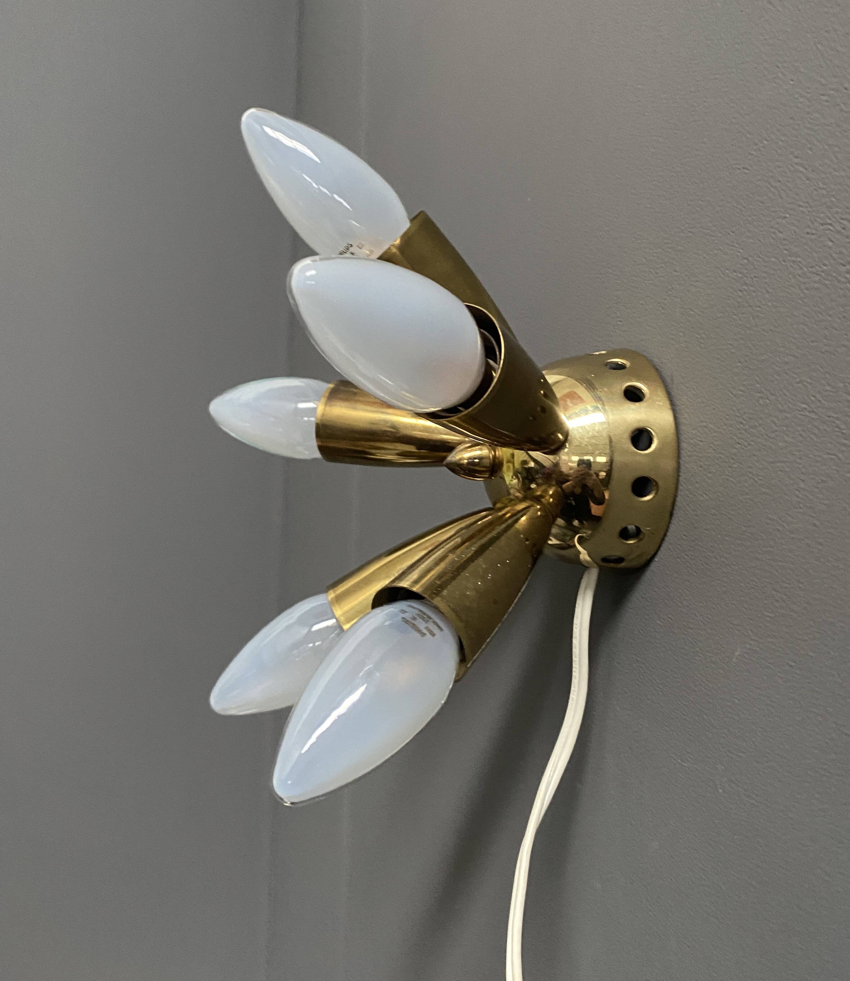 Wolfgang Tumpel ceiling / wall lamp 1960s