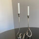 Candlestick in sheffield 2 candles, Italy 70s