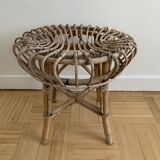 Vintage rattan stool