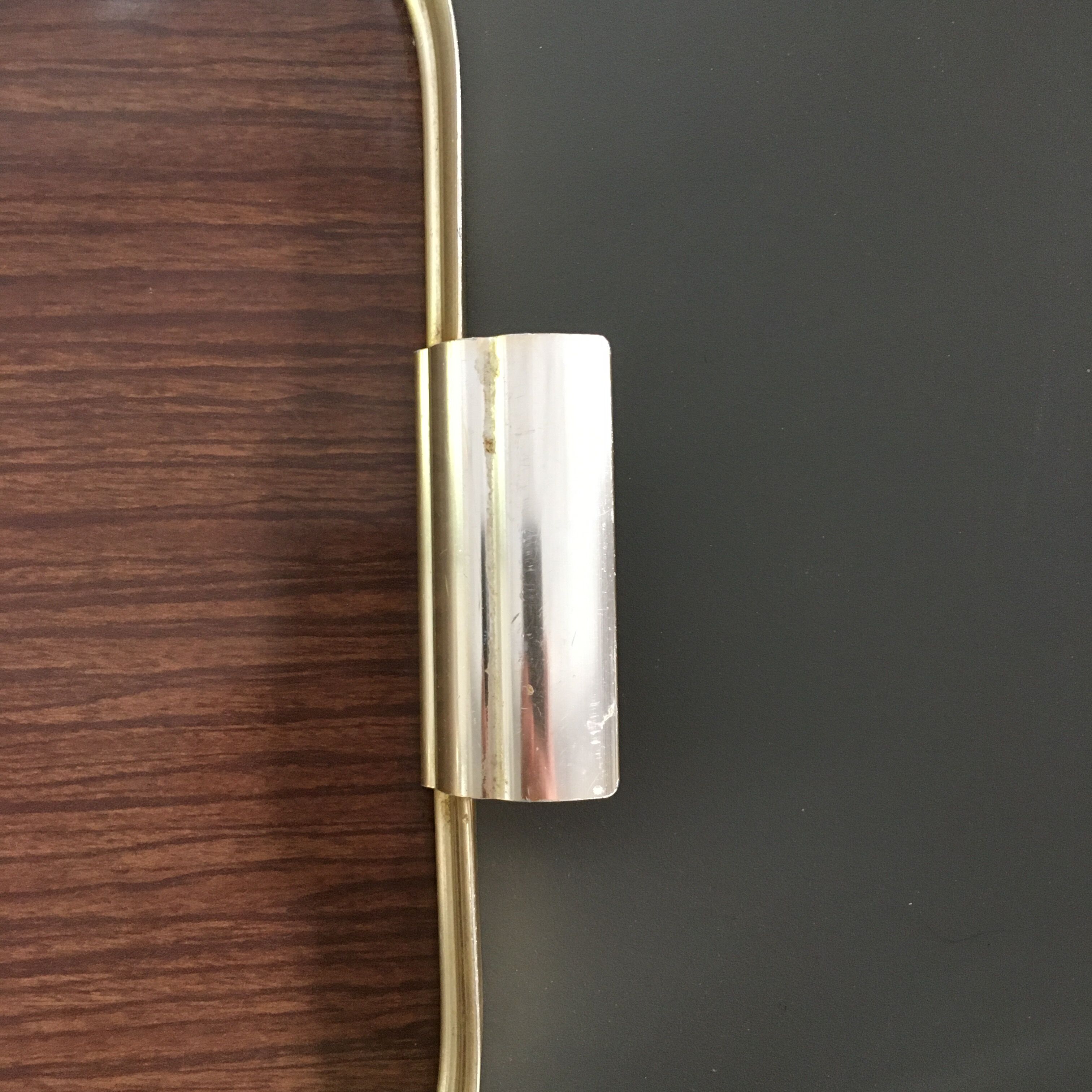 Formica and brass tray