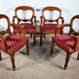Suite of four armchairs, Louis-Philippe style - 1980s