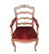 Provençal armchair in wood and velvet