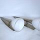 A pair of vintage ‘Torches’ wall lights, 1980s/1990s – steel and glass, E27
