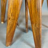 Set of 3 brutalist bar stools