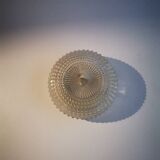 Vintage crystal glass wall ceiling light from the 70s
