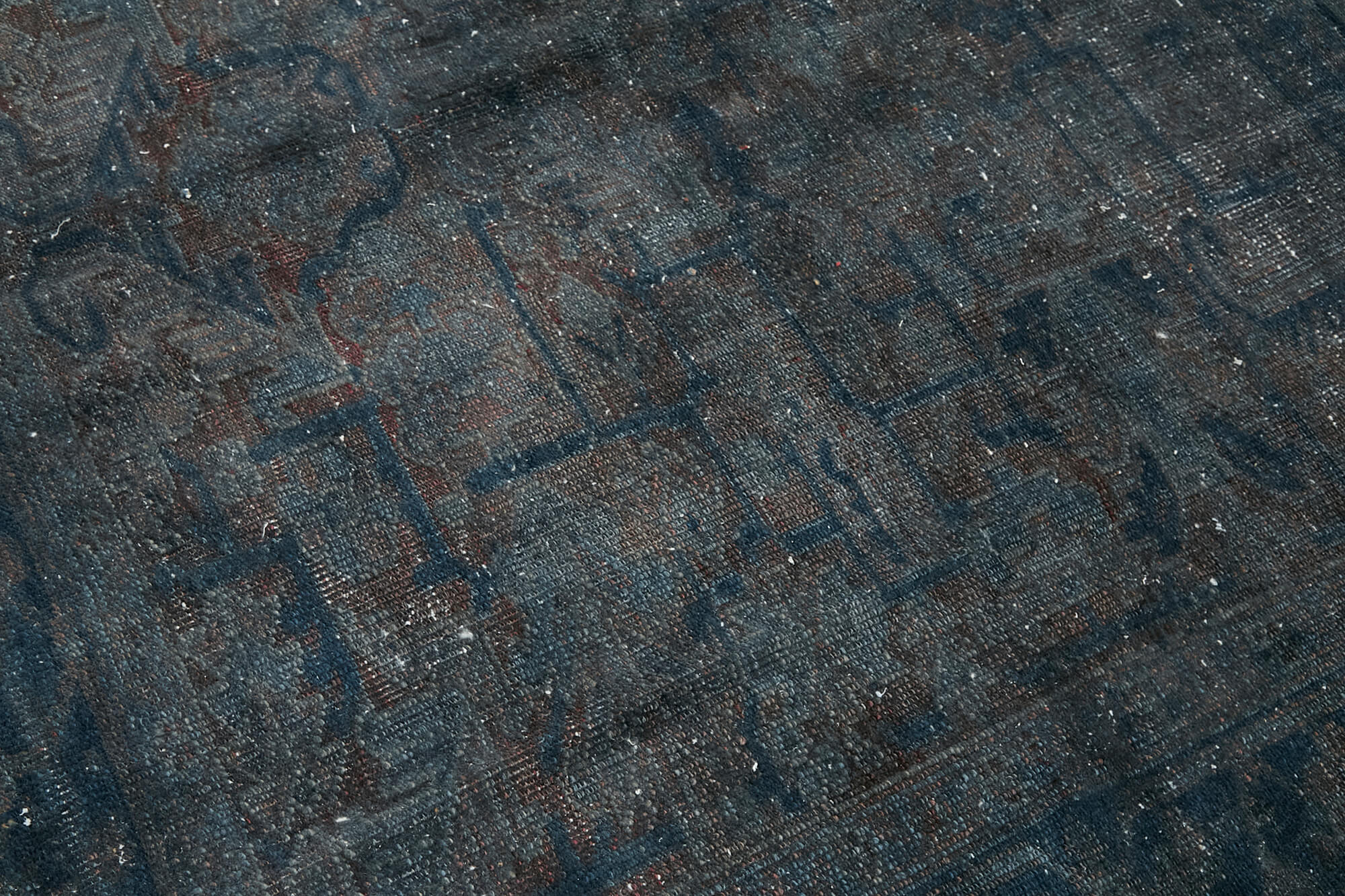 Handmade oriental contemporary 1980s 218 cm x 315 cm grey wool carpet