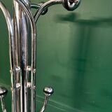 Vintage chrome metal coat rack