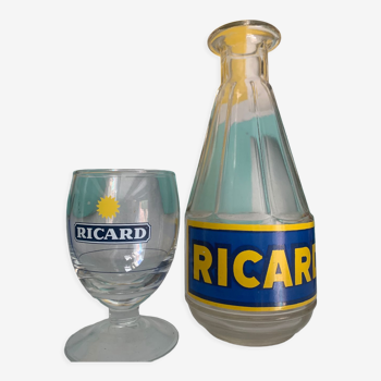 Pitcher and ricard glass