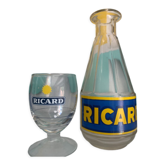 Pitcher and ricard glass