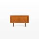 Danish teak sideboard with tambour doors and drawers, 1960s