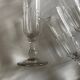 Set of 9 Louis Philippe tulip champagne flutes with flat sides mid 19th