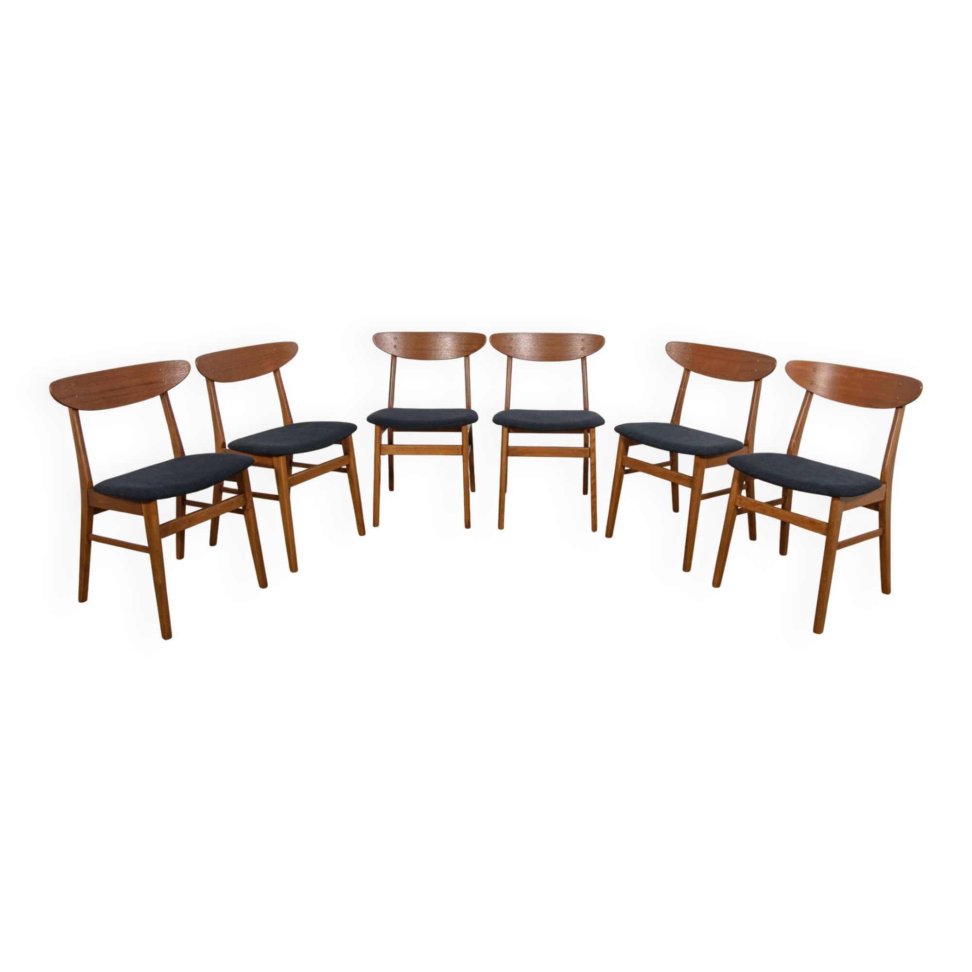 Mid-Century Dining Chairs Model 210 from Farstrup Møbler, 1960s, Set of 6