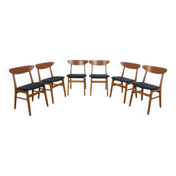 Mid-Century Dining Chairs Model 210 from Farstrup Møbler, 1960s, Set of 6