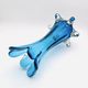 XXL Murano Vase Fratelli Toso Sommerso Blue 44cm 4.7kg Labelled 70s