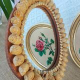 Hand or hanging mirror kitsch shells