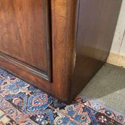 19th century English mahogany two-part bookcase