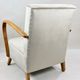 Fauteuil en velours beige allemand Art Déco, années 1960