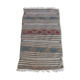 Traditional handmade Berber grey carpet in pure wool 110×70cm