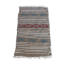 Tapis gris berbère fait main traditionnel en pure laine  110×70cm